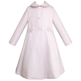 Foto 2 | Foto 2 | Abrigo Elegante Para Niña Color Hueso Con Moños Gerat