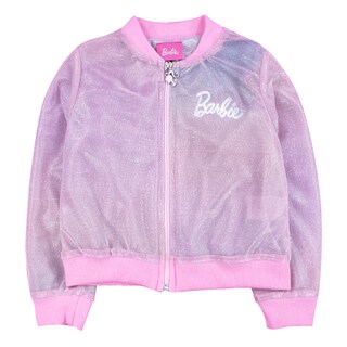 Foto 1 | Foto 1 | Chamarra Ligera Tornasol Con Acabados Brillantes, De Barbie Para Niña