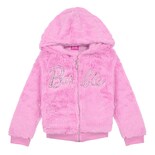 Chamarra de Peluche con Bordado Barbie para Niña