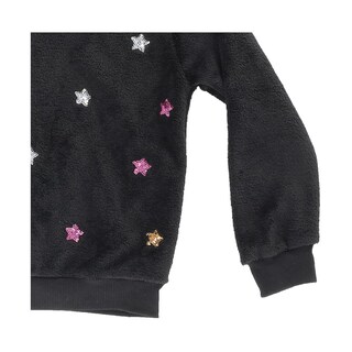 Foto 2 | Foto 2 | Sueter Coqueta Para Niña De Algodón Negro Con Estrellas Bordadas