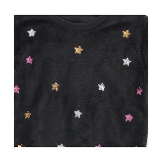 Foto 3 | Foto 3 | Sueter Coqueta Para Niña De Algodón Negro Con Estrellas Bordadas