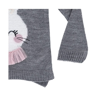 Foto 2 | Foto 2 | Suéter Coqueta Para Niña De Acrílico Gris Con Diseño De Conejito