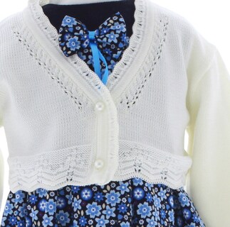 Foto 4 | Foto 4 | Suéter Tipo Bolero Para Niña Chicos Olé 3052 Blanco Elegante Con Perla