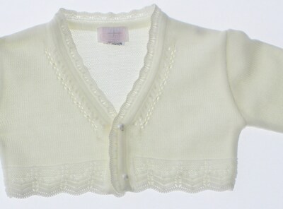 Foto 5 | Foto 5 | Suéter Tipo Bolero Para Niña Chicos Olé 3052 Blanco Elegante Con Perla