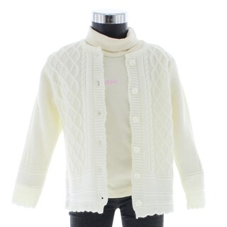 Foto 3 | Foto 3 | Suéter Para Niña Chicos Olé 3714 Beige Elegante Bordado