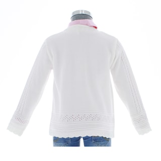 Foto 3 | Foto 3 | Suéter Para Niña Chicos Olé 3718 Blanco Elegante