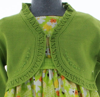Foto 4 | Foto 4 | Suéter Para Niña Chicos Olé 3024 Verde Tejida Elegante