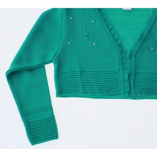 Foto 4 | Foto 4 | Suéter Tipo Bolero Para Niña Chicos Olé 3022 Verde Elegante