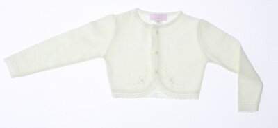 Foto 3 | Foto 3 | Sueter Niña Bolero Tejido Chicos Olé 3390 Color Beige Claro