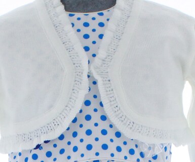 Foto 4 | Foto 4 | Suéter Tipo Bolero Para Niña Chicos Olé 3032 Blanco Elegante