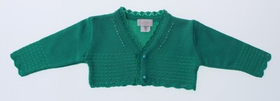 Foto 4 | Foto 4 | Suéter Tipo Bolero Para Niña Chicos Olé 3060 Verde Elegante Con Perlas