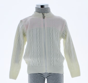 Foto 4 | Foto 4 | Suéter Para Niña Chicos Olé 3099 Blanco Elegante Con Rosa