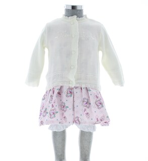 Foto 4 | Foto 4 | Suéter Para Niña Chicos Olé 3049 Blanco Perla Elegante