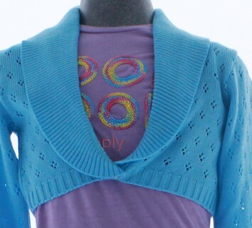 Foto 5 | Foto 5 | Suéter Para Niña Chicos Olé 3020 Azul Cielo