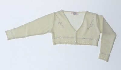 Foto 3 | Foto 3 | Suéter Para Niña Chicos Olé 3015 Blanco Perla Elegante