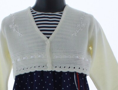 Foto 5 | Foto 5 | Suéter Para Niña Chicos Olé 3015 Blanco Perla Elegante