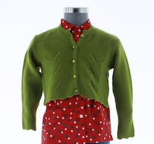 Suéter Para Niña Chicos Olé 3080 Tejido Verde Elegante