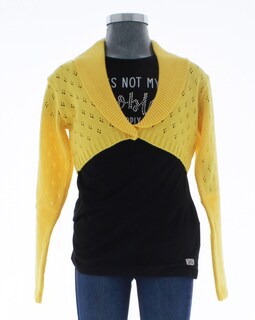 Foto 1 | Foto 1 | Suéter Para Niña Chicos Olé 3139 Amarillo