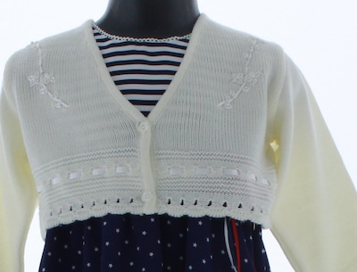 Foto 5 | Foto 5 | Suéter Para Niña Chicos Olé 3015 Blanco Perla Elegante