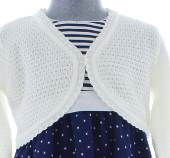 Foto 4 | Foto 4 | Suéter Tipo Bolero Para Niña Chicos Olé 3073 Blanco Elegante