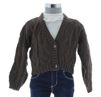 Foto 1 | Foto 1 | Suéter Para Niña Chicos Olé 3117 Cafe Elegante