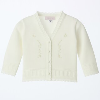 Foto 1 | Foto 1 | Suéter Para Niña Chicos Olé 3051 Blanco Elegante Con Botón De Perla