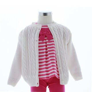 Foto 3 | Foto 3 | Suéter Para Niña Chicos Olé 3068 Blanco Elegante Tejido