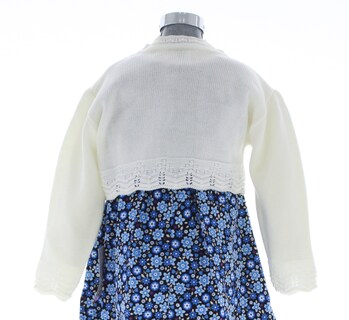 Foto 2 | Foto 2 | Suéter Tipo Bolero Para Niña Chicos Olé 3052 Blanco Elegante Con Perla