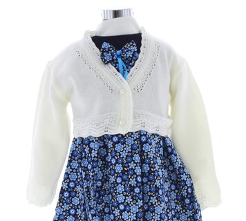 Foto 3 | Foto 3 | Suéter Tipo Bolero Para Niña Chicos Olé 3052 Blanco Elegante Con Perla
