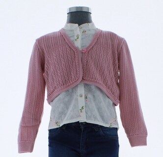 Foto 1 | Foto 1 | Suéter Para Niña Chicos Olé 3114 Rosa Elegante Con Detalle