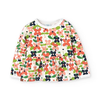 Foto 1 | Foto 1 | Sudadera Felpa Estampado Flores Boboli para Niña