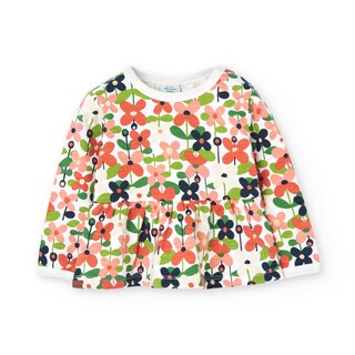 Foto 1 | Foto 1 | Sudadera Felpa Estampado Flores Boboli para Niña
