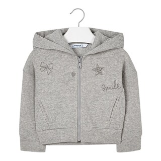 Foto 1 | Foto 1 | Sudadera Mayoral Gris Lurex Bolsa Canguro para Niña