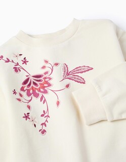 Foto 2 | Foto 2 | Sudadera Perchada con Bordados Zippy Blanca para Niña