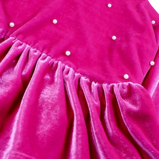 Foto 5 | Foto 5 | Sudadera De Olanes Con Perlas En Terciopelo Para Niña