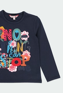 Foto 2 | Foto 2 | Playera De Punto Floral Para Niña Boboli