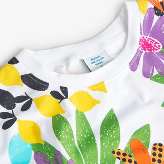 Foto 4 | Foto 4 | Playera Boboli Blanca para Niña