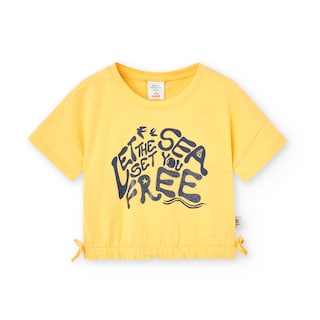 Foto 1 | Foto 1 | Playera Boboli Amarilla para Niña