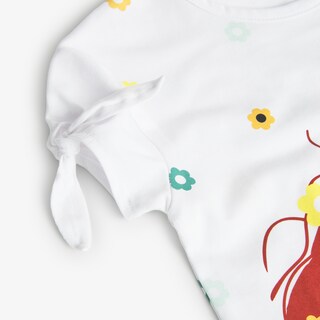 Foto 4 | Foto 4 | Playera Boboli Blanca para Niña