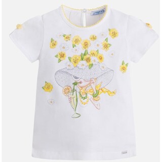 Foto 1 | Foto 1 | Playera Estampada Mayoral Blanca para Niña
