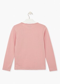 Foto 3 | Foto 3 | Playera Rosa Con Textos En El Delantero Niña Losan