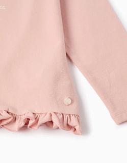 Foto 4 | Foto 4 | Playera De Manga Larga Con Volantes Y Flores En 3d Para Niña, Rosa Zippy