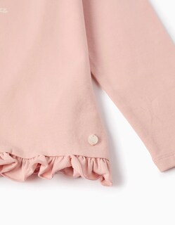 Foto 4 | Foto 4 | Playera De Manga Larga Con Volantes Y Flores En 3d Para Niña, Rosa Zippy