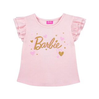 Foto 1 | Foto 1 | Playera Con Manga De Olan Estampado De Barbie Para Niña