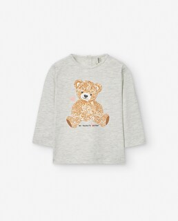 Foto 1 | Foto 1 | Playera Gris ''my Favorite Friend'' Para Bebé Niña Losan