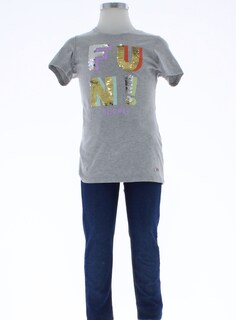 Foto 5 | Foto 5 | Playera Para Niño Chicos Olé 3509 Gris Manga Corta