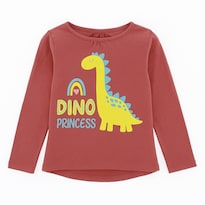Playera Para Niño Chicos Olé 3272 Coral Manga Larga