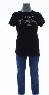 Foto 5 | Foto 5 | Playera Para Niña Chicos Olé 3511 Negro Manga Corta