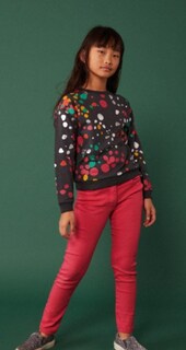 Foto 6 | Foto 6 | Pantalón Fucsia Sarga Niña Boboli