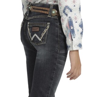 Foto 5 | Foto 5 | Jeans Vaquero Wrangler Slim Boot 019 Azul para Niña